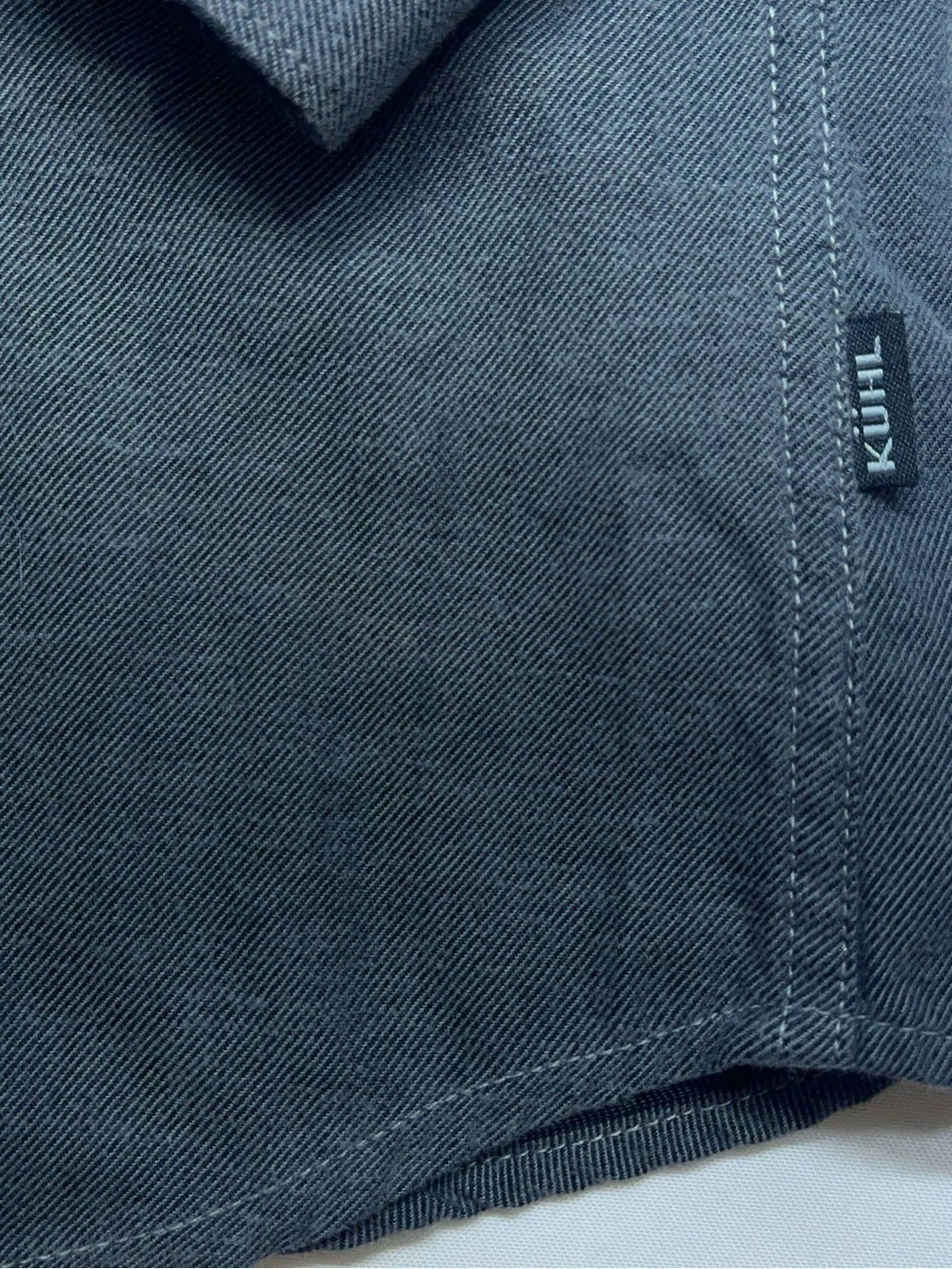 KUHL Descendr Flannel Button Up Shirt Mens Size Medium Gray Long Sleeve Hiking - Picture 6 of 9